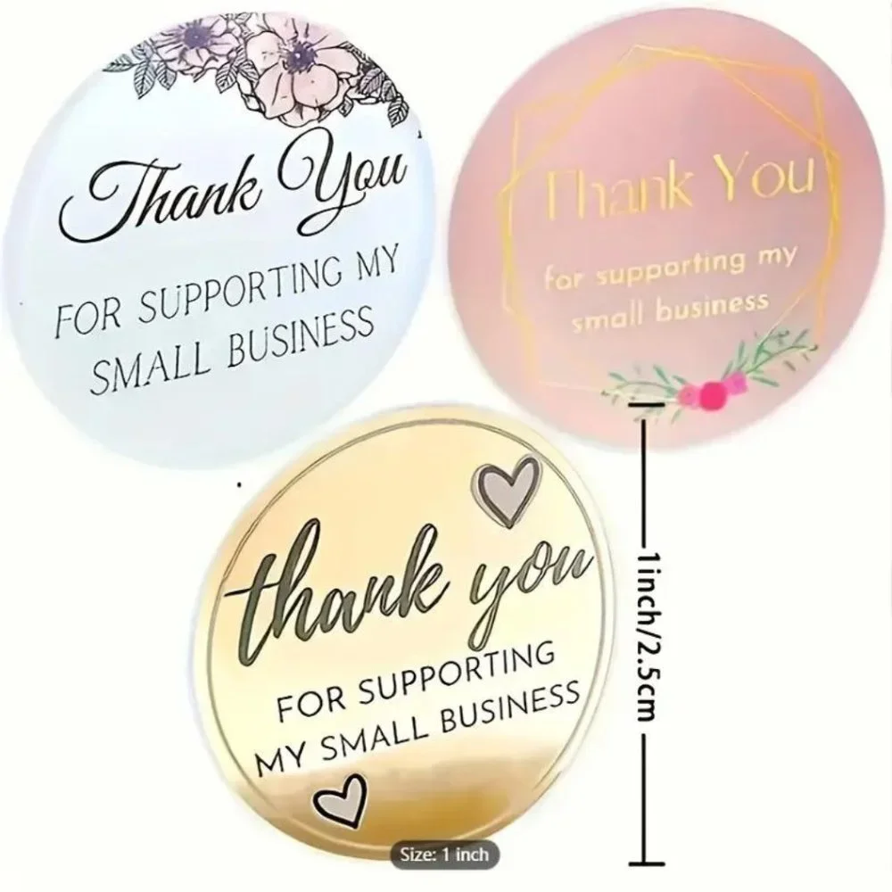 New 500pcs For Thank You Stickers